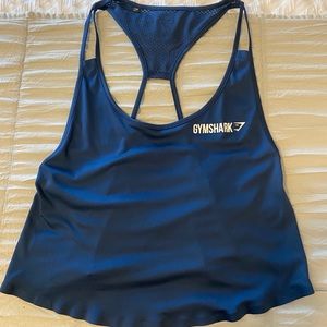 Gym shark crop top